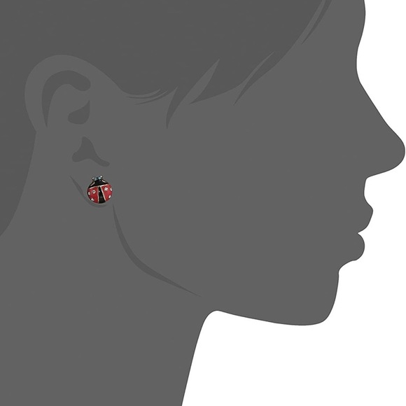 🐞Betsey Johnson Ladybug Stud Earrings-NWT - Picture 8 of 11